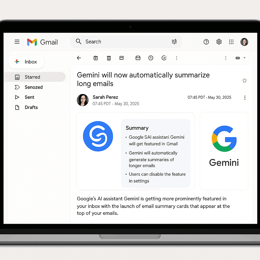 Gemini Artık Uzun E-postaları Otomatik Olarak Özetleyecek