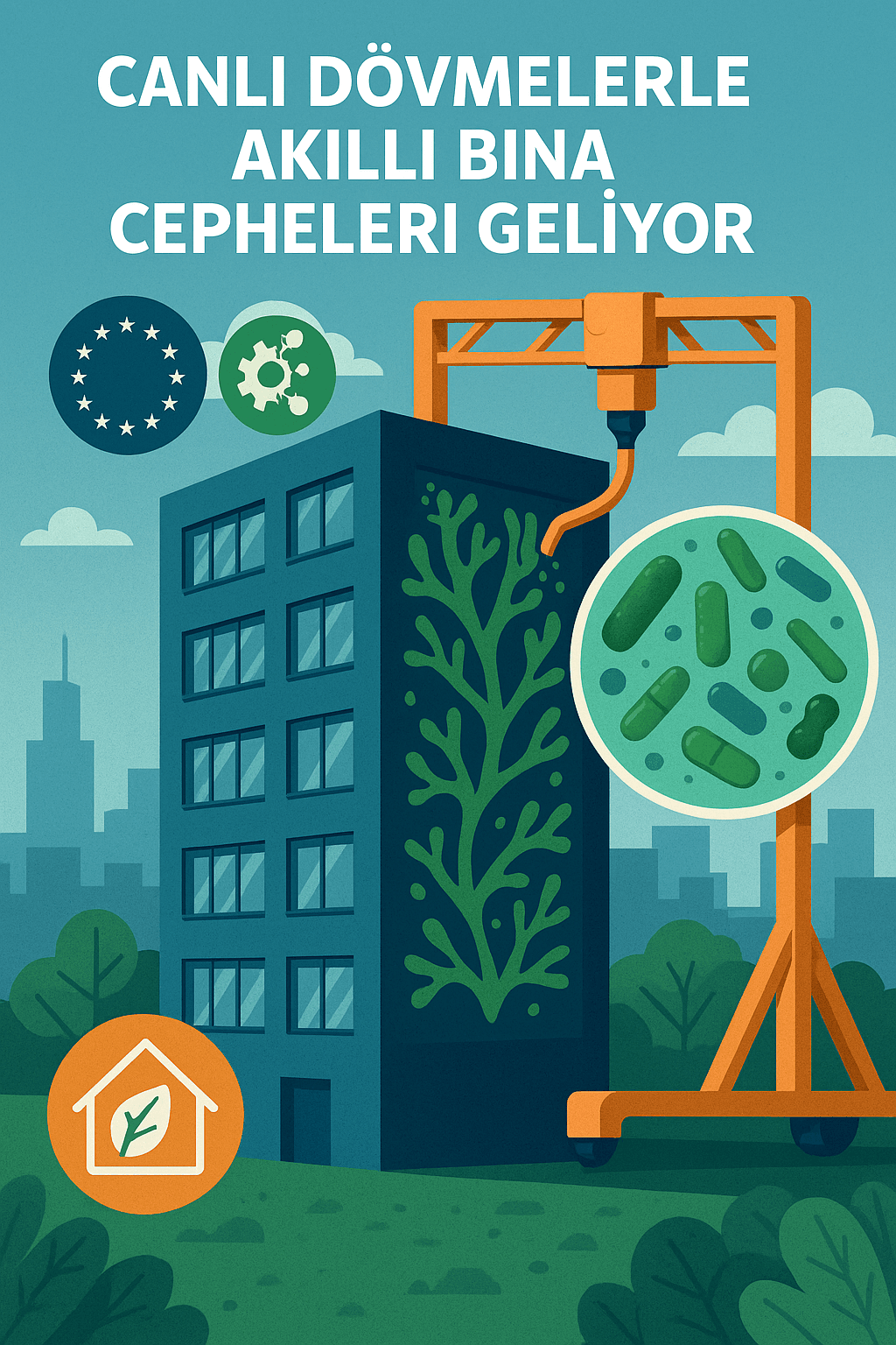 Canlı Dövmelerle Akıllı Bina Cepheleri Geliyor