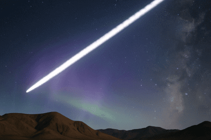 Çin Roketi ABD Üzerinde Dev Beyaz İz Bıraktı