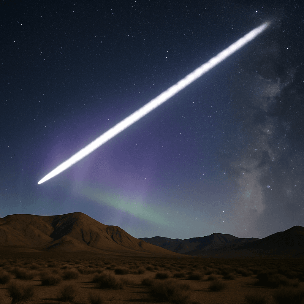 Çin Roketi ABD Üzerinde Dev Beyaz İz Bıraktı