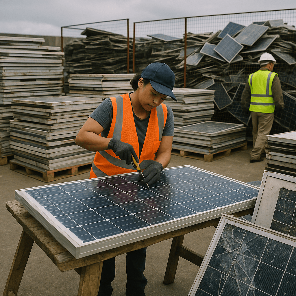 Güneş Paneli Geri Dönüşüm Planı: Önce Onarın, Sonra Geri Dönüştürün