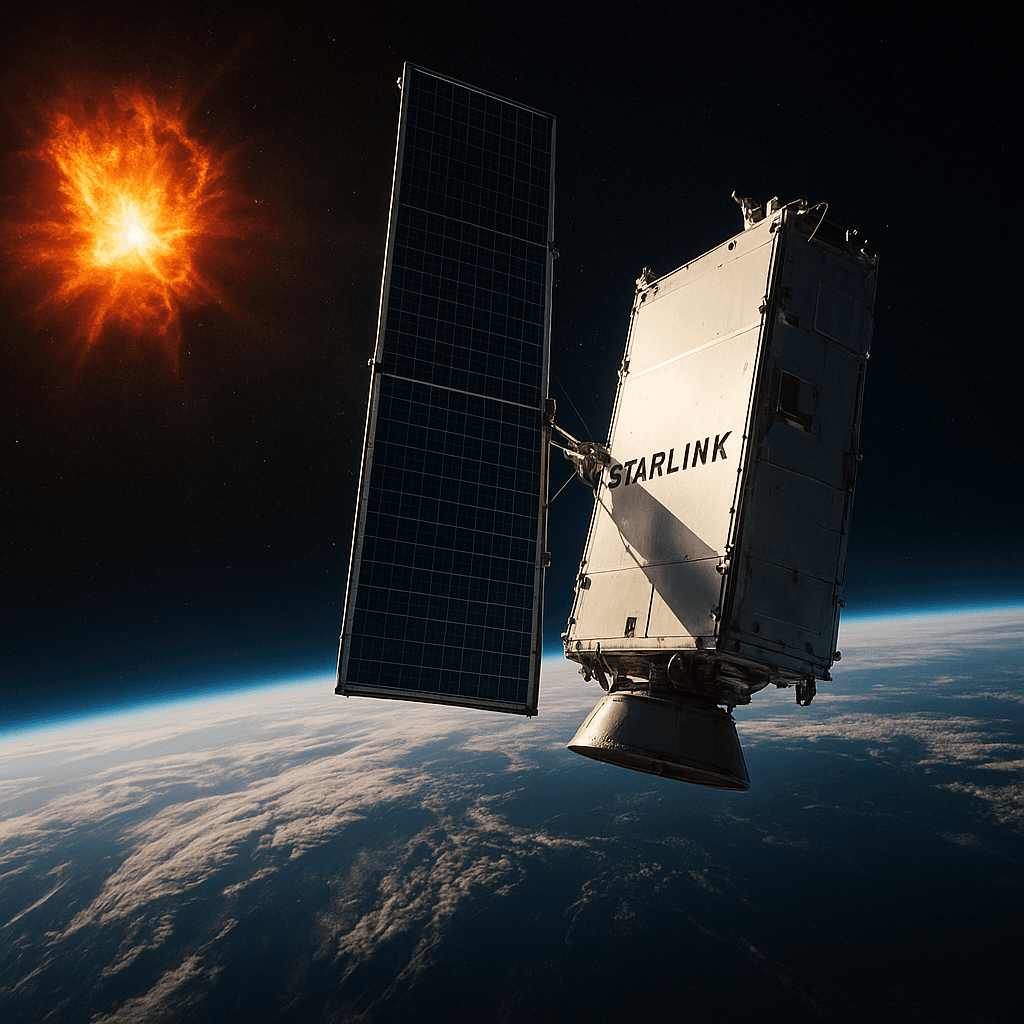 Jeomanyetik fırtınalar Starlink uydularını etkiliyor