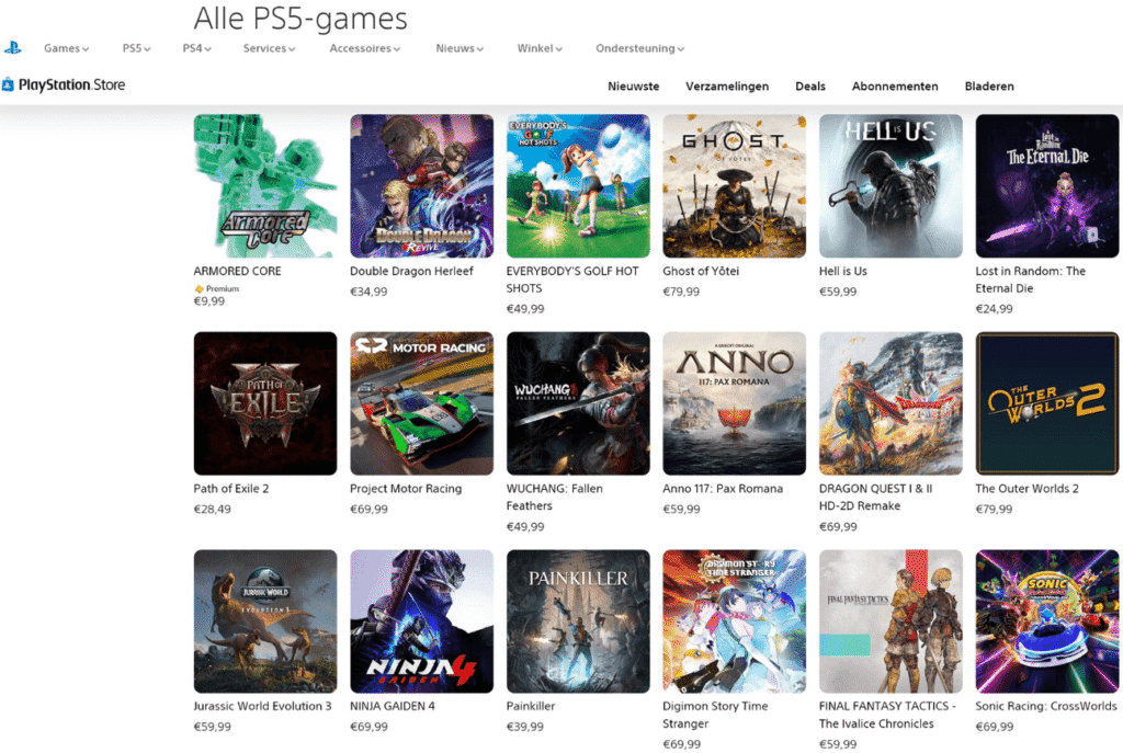 PlayStation dijital oyun politikası