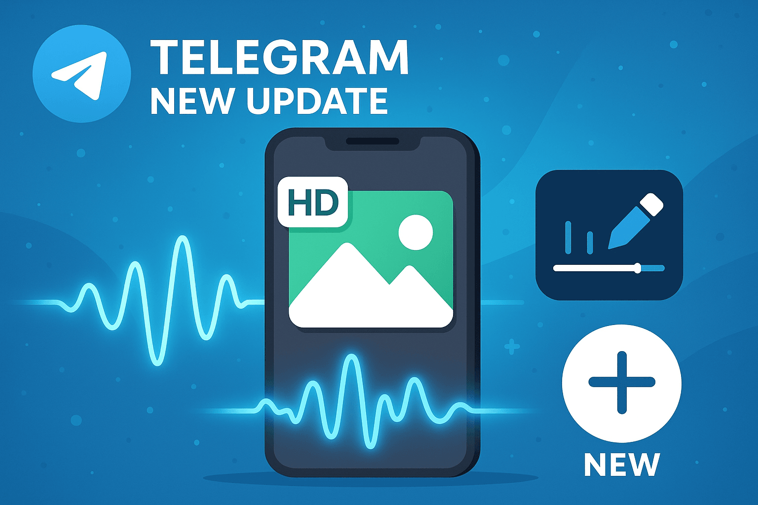 Telegram’a Yeni Özellikler HD Fotoğraf, Ses Düzenleme