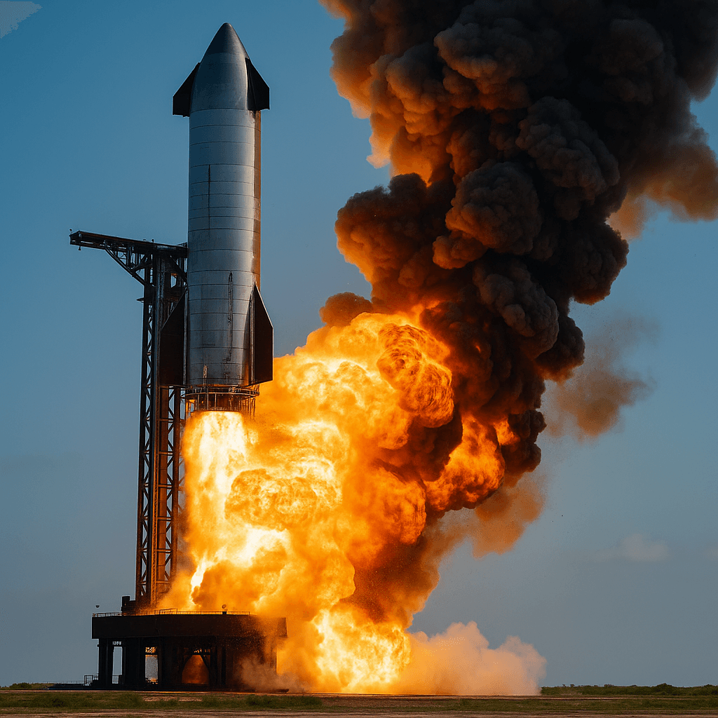 Starship Patlaması: SpaceX Testte Felaket Yaşadı