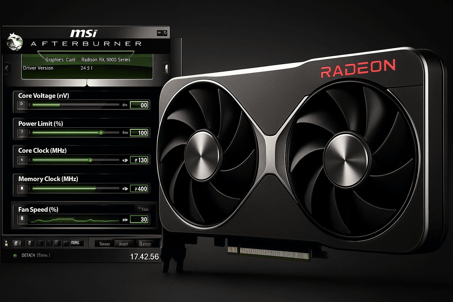 MSI Afterburner, Radeon RX 9000 GPU'ları ve Gelecek RTX 50 Serisi İçin Destek Sunmaya Başladı