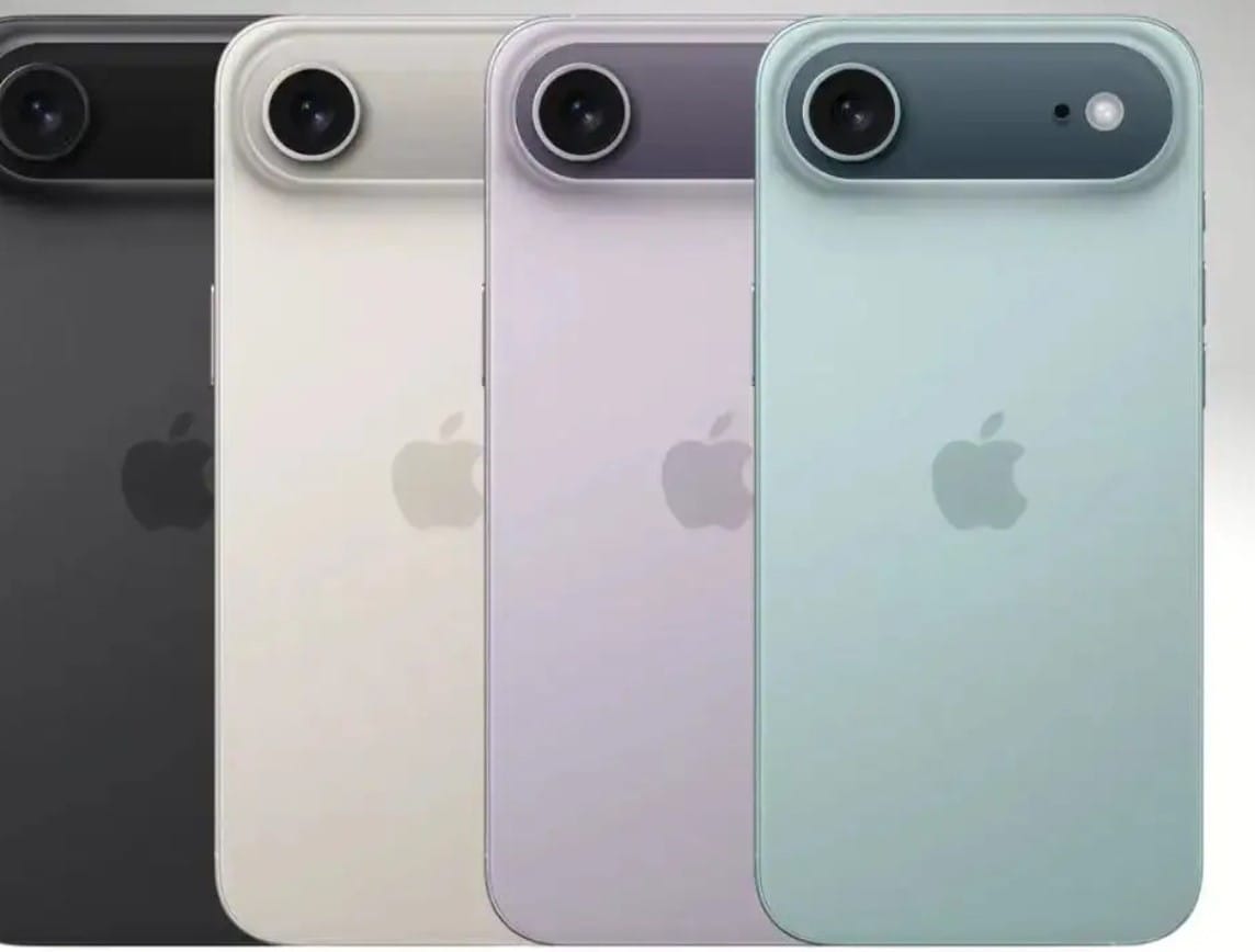 iPhone 17 Air, Apple’ın bugüne kadarki en açık renk tonuyla piyasaya sürülecek. Cihaz dört farklı tonla geliyor.