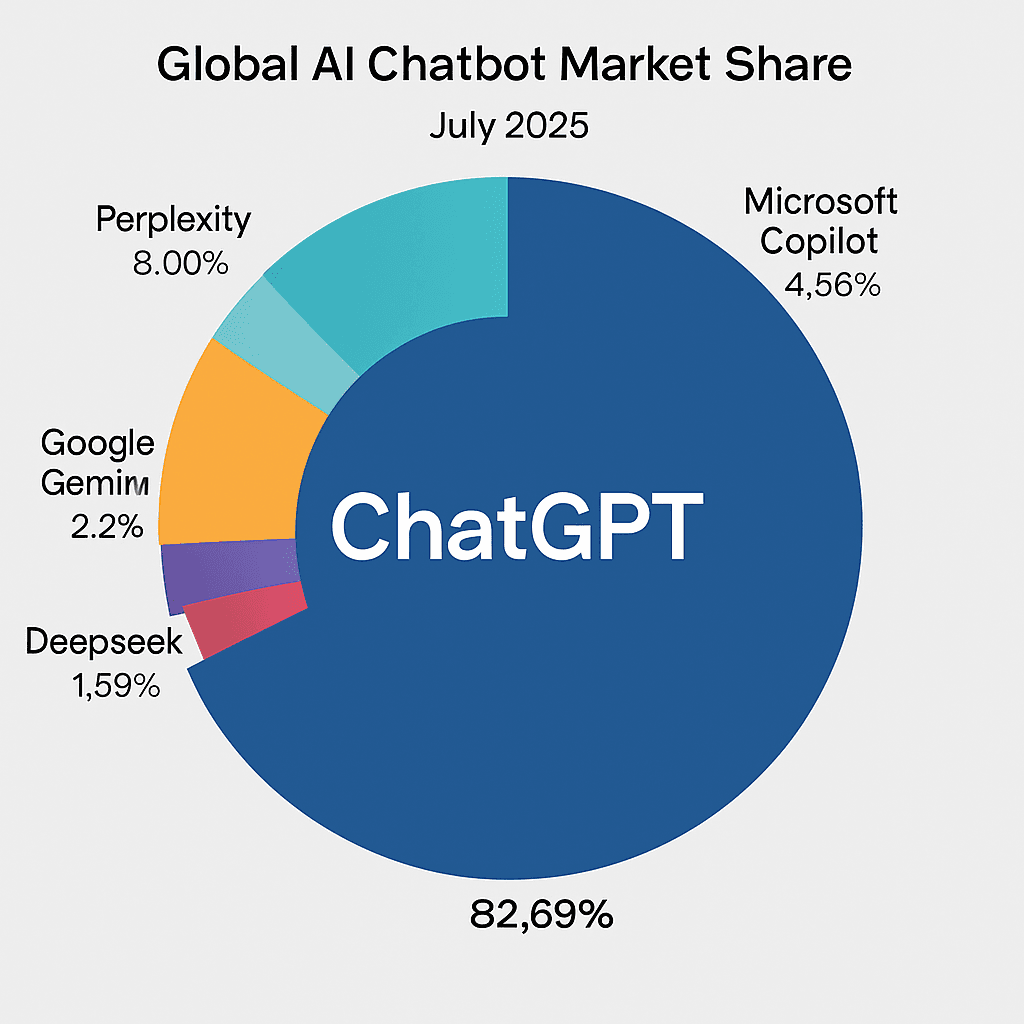 ChatGPT, Yapay Zeka Sohbet Robotu Pazarında Zirvede